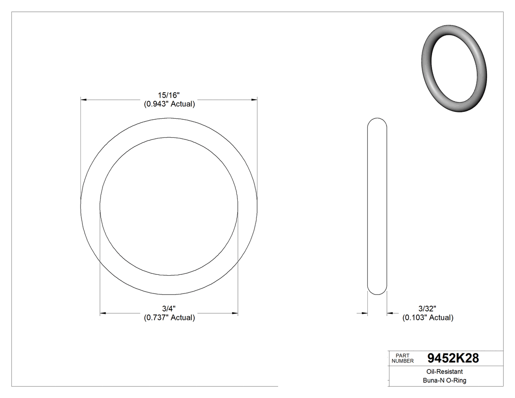Technical drawing - 9452K28